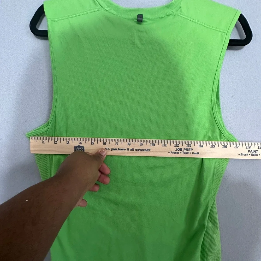 Nike Dri-FIT Running Tank Top Mens Small Lime Green Sleeveless Training Shirt